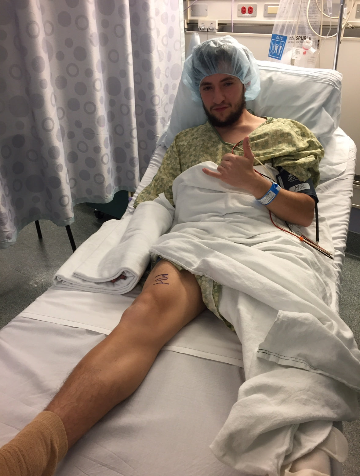 Chico during ACL recovery, where the mixmate story began