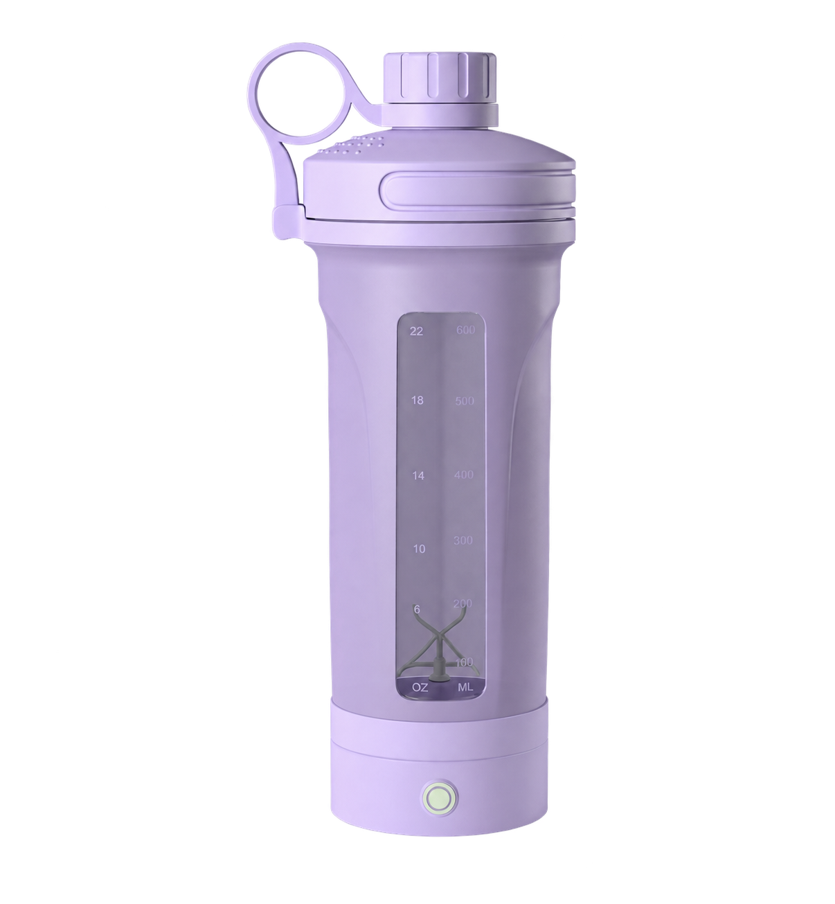 Lavender mixmate electric shaker bottle